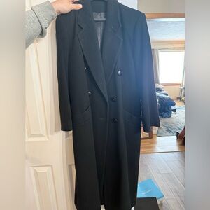 Fleurette Vintage long black overcoat/peacoat Fleurette California, women’s 6